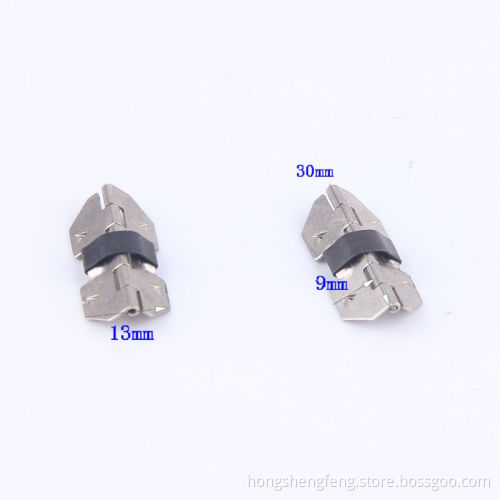 Factory Supply Nickle Color CD Plastic Box Metal Concealed Hinge